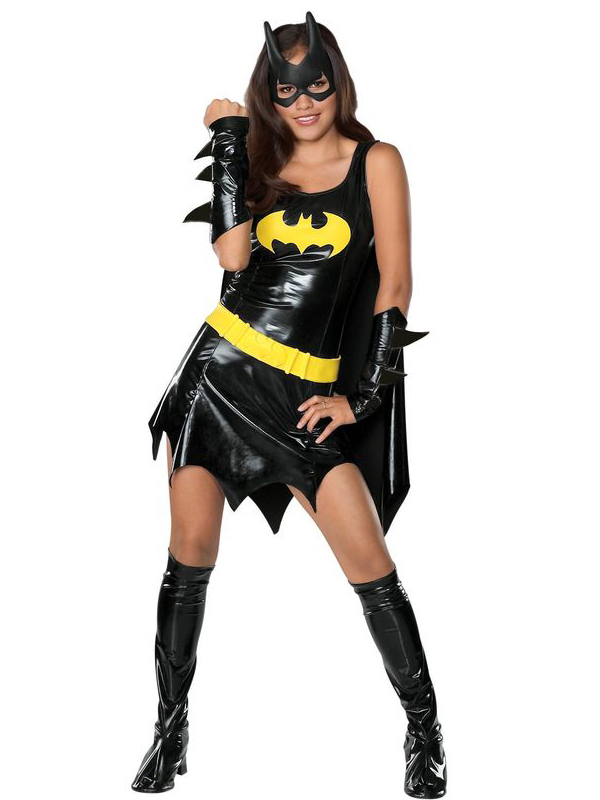 Batgirl Halloween Costume Black Dress