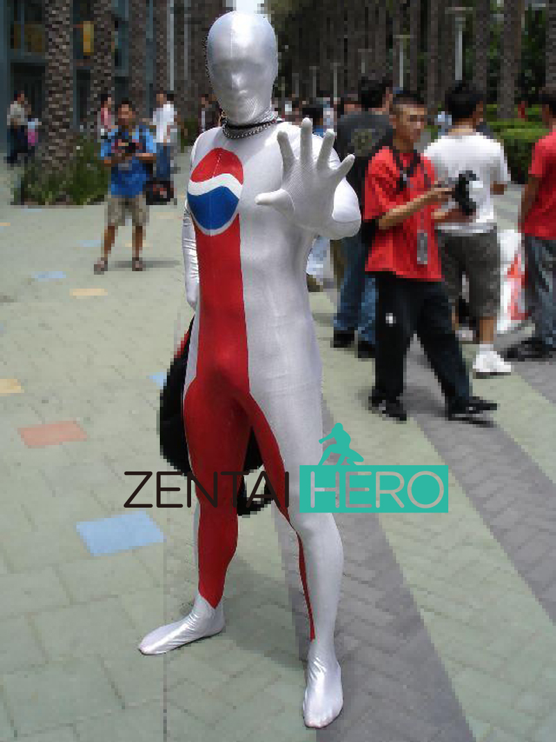 Pepsi Red Shiny Cosplay Costume Ideas Zentai Suit