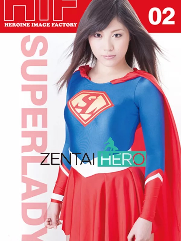 Sexy Blue Supergirl Dress Zentai Cosplay Costume