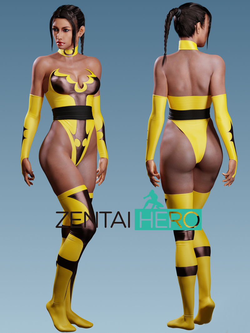Sexy Batgirl Costume Mortal Kombat 4 Tanya Cosplay Suit