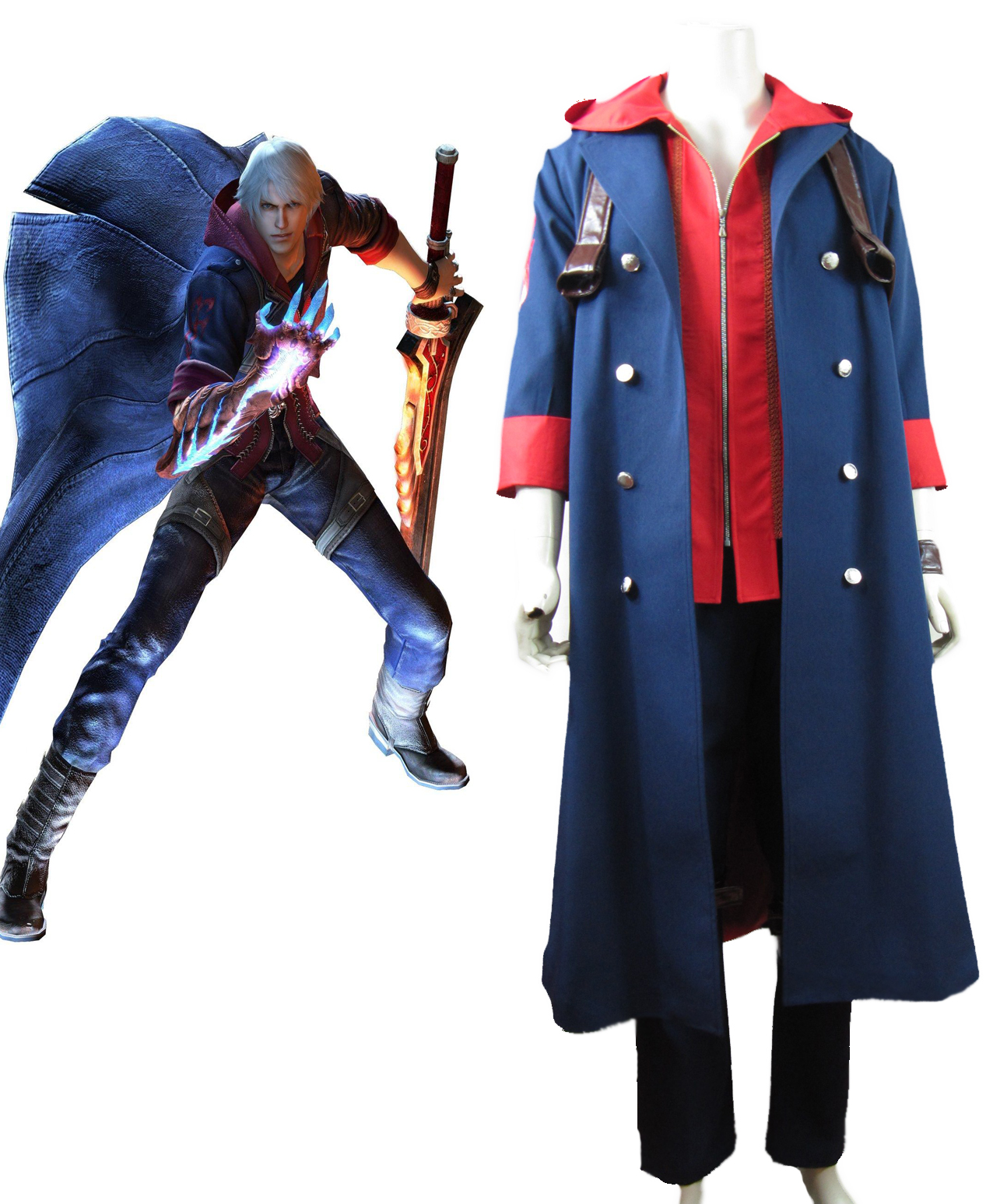 Devil May Cry IV 4 Nero Cosplay Costume