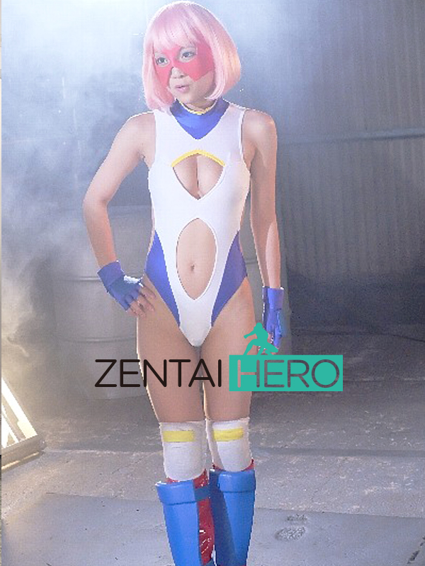 Super Heroine White Front Hole Cosplay Costume Gigalady
