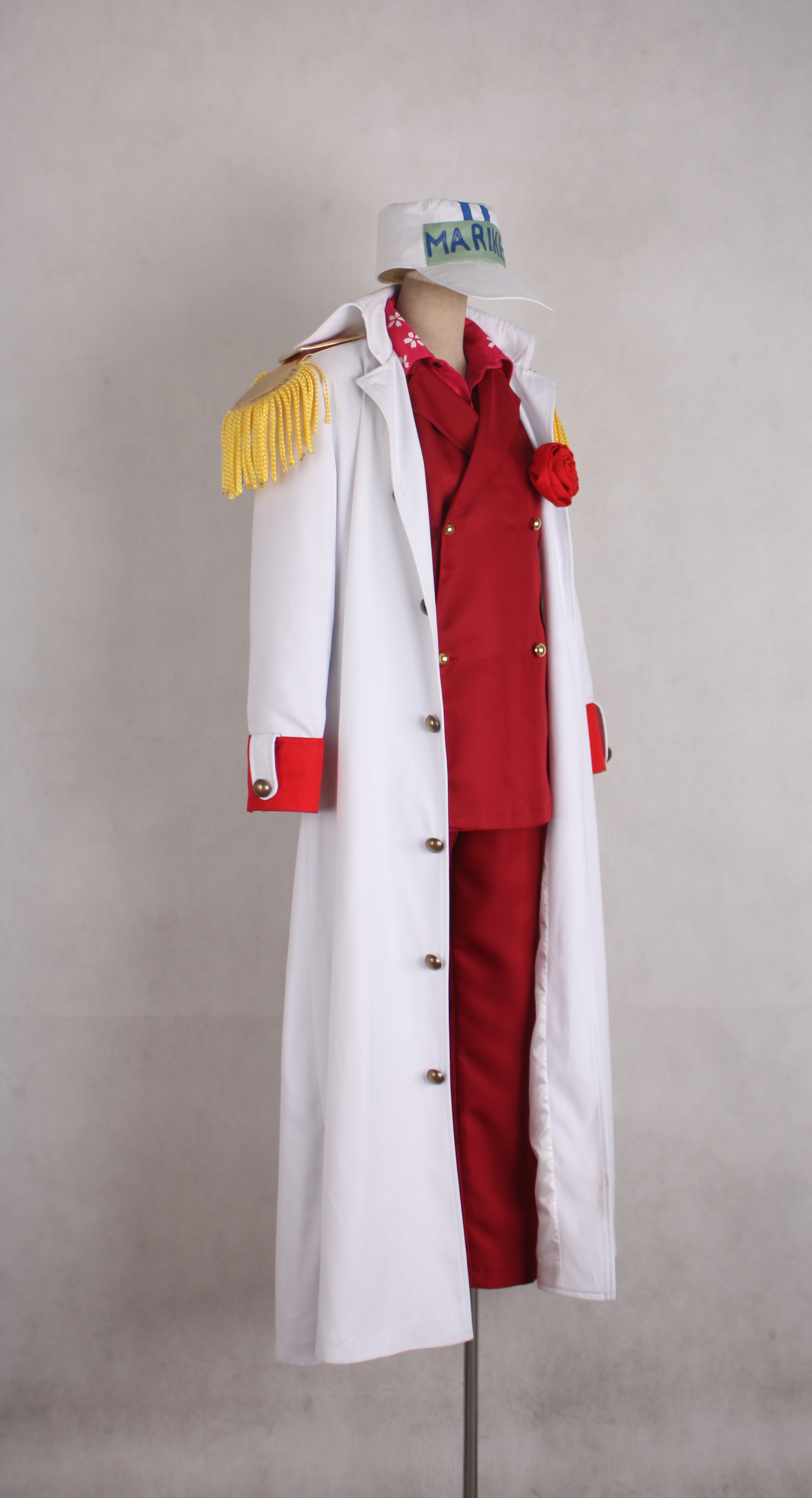One piece Red Dog Akainu Sakazuki Navy Admiral Uniform Cosplay C