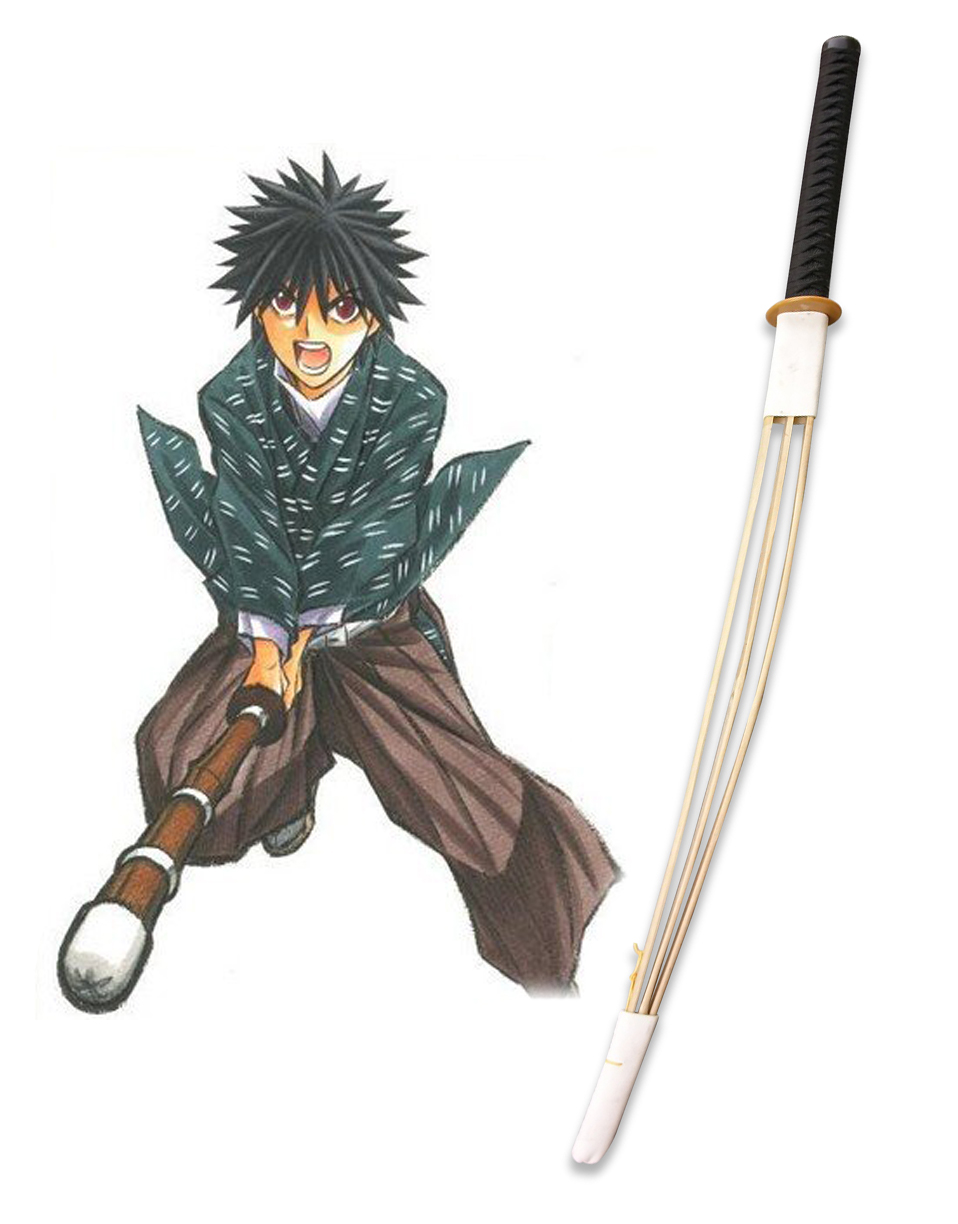 Rurouni Kenshin Myoujin Yahiko Shinai Cosplay Weapons