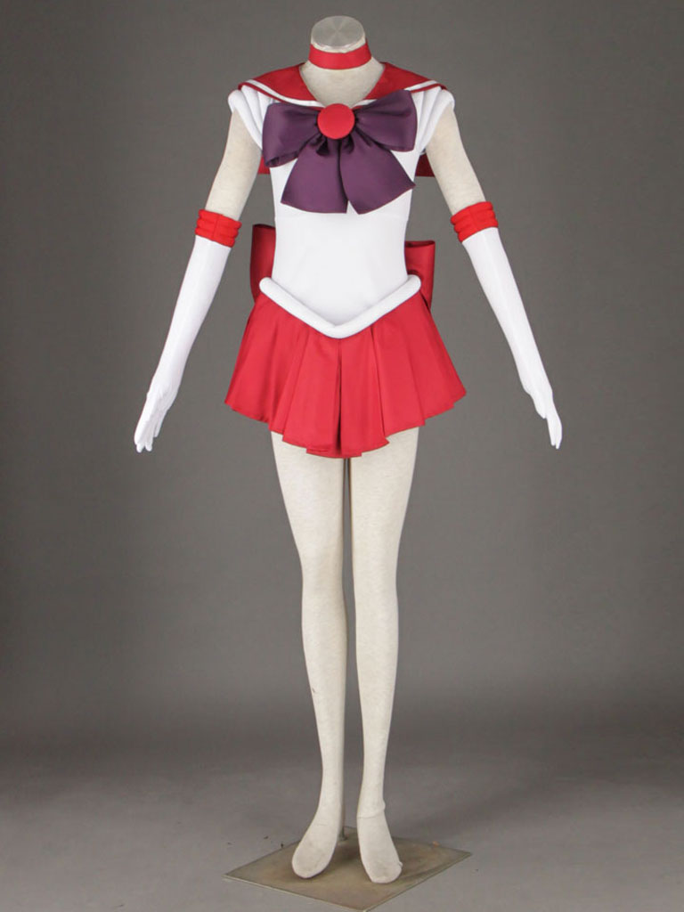 Sailor Moon Hino Rei Fighting Uniform Cosplay Costume 火野レイ