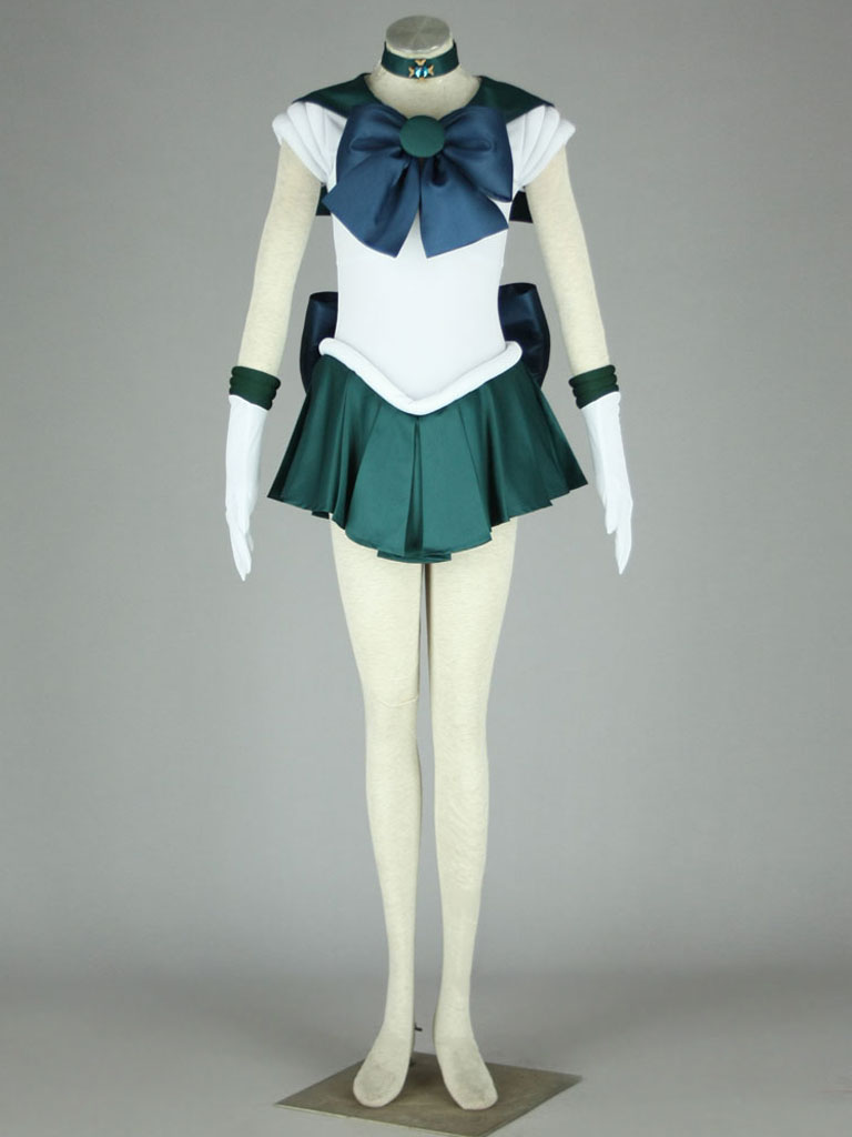 Sailor Moon Neptune Kaiou Michiru Fighting Uniform Cosplay