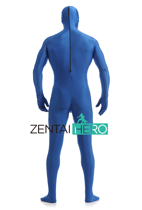 Dark Blue Lycra Spandex Bodysuit