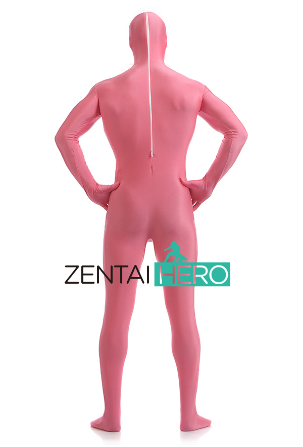 Pink Lycra Spandex Fullbody Zentai Suit