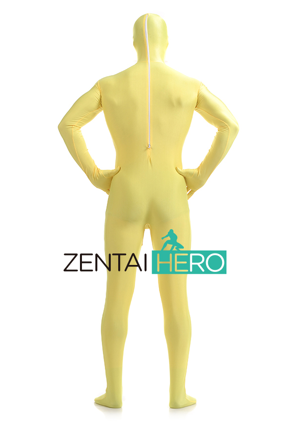 Yellow Fashion Lycra Spandex Bodysuit