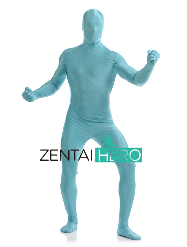 Light Blue Sexy Fullbody Zentai Suit