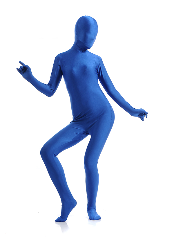 Blue Color Sexy Women Zentai Bodysuit