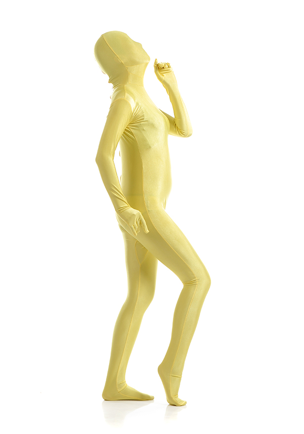Sexy Women Yellow Lycra Zentai Bodysuit
