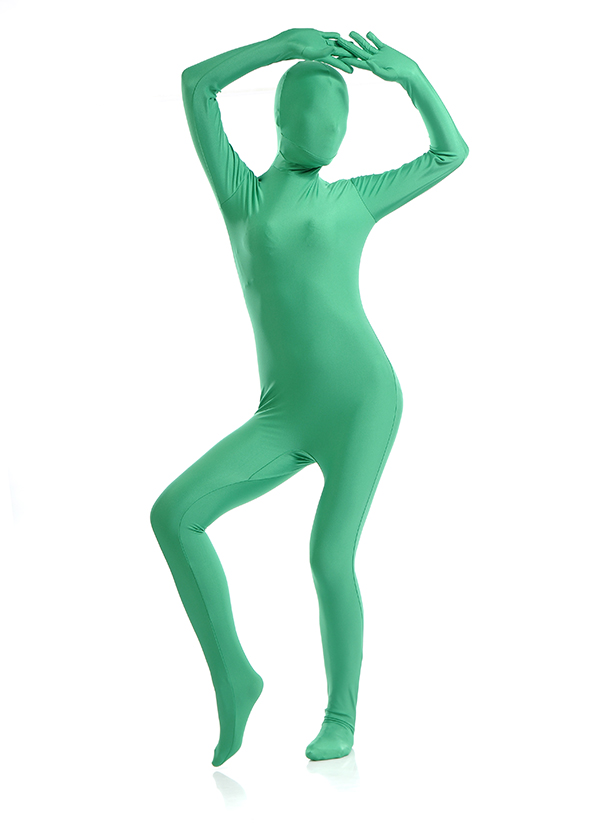 Sexy Green Women's Second Skin Zentai Suit