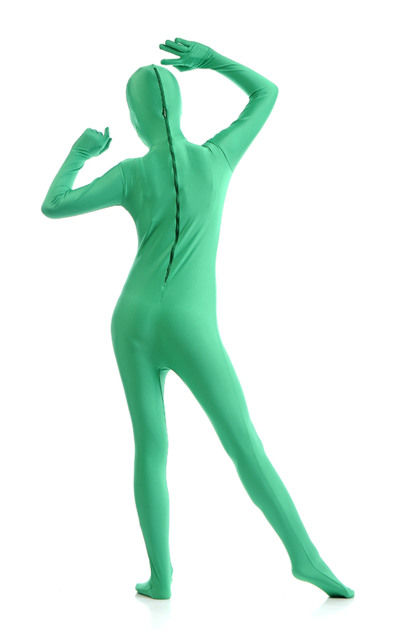 Sexy Green Women's Second Skin Zentai Suit
