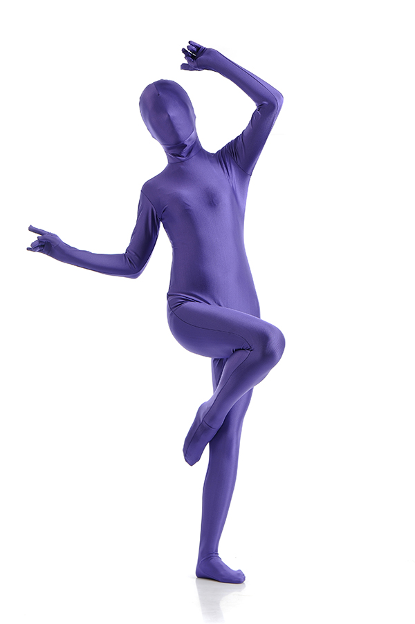 Sexy Purple Women's Tight Bodysuit