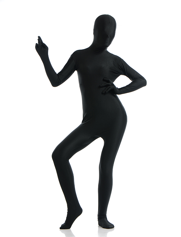 Sexy Black Color Girl Zentai Bodysuit