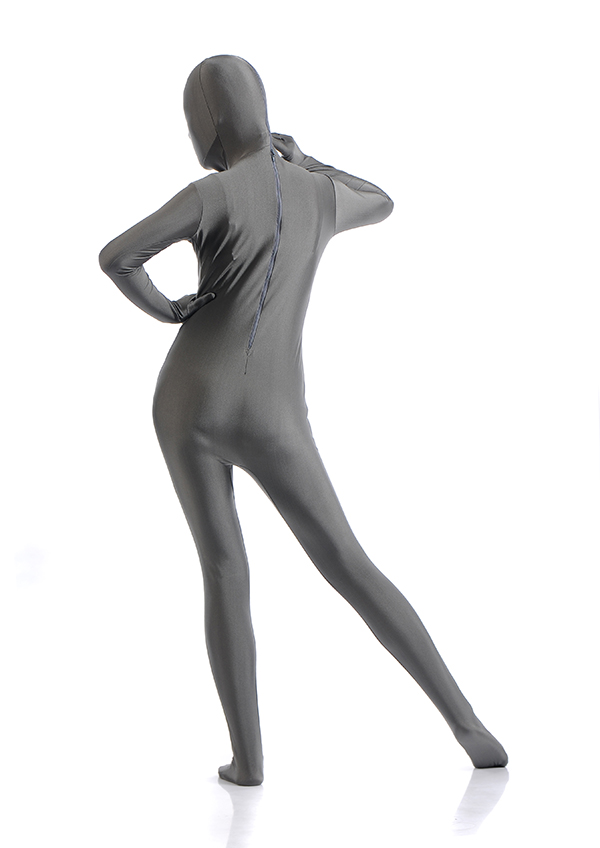 Sexy Gray Women's Spandex Zentai Suit