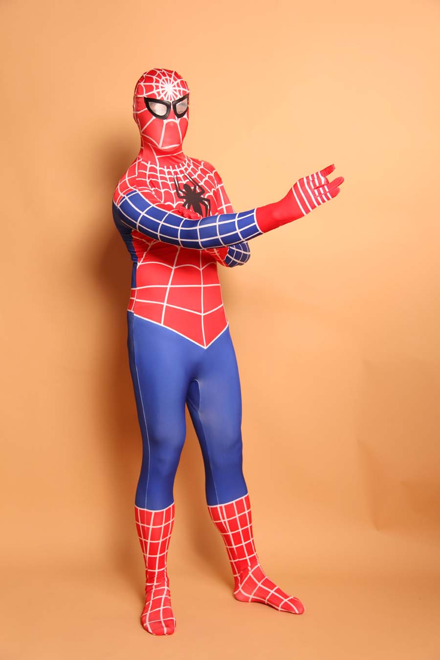 Classic Red And Blue Spiderman Superhero Costume
