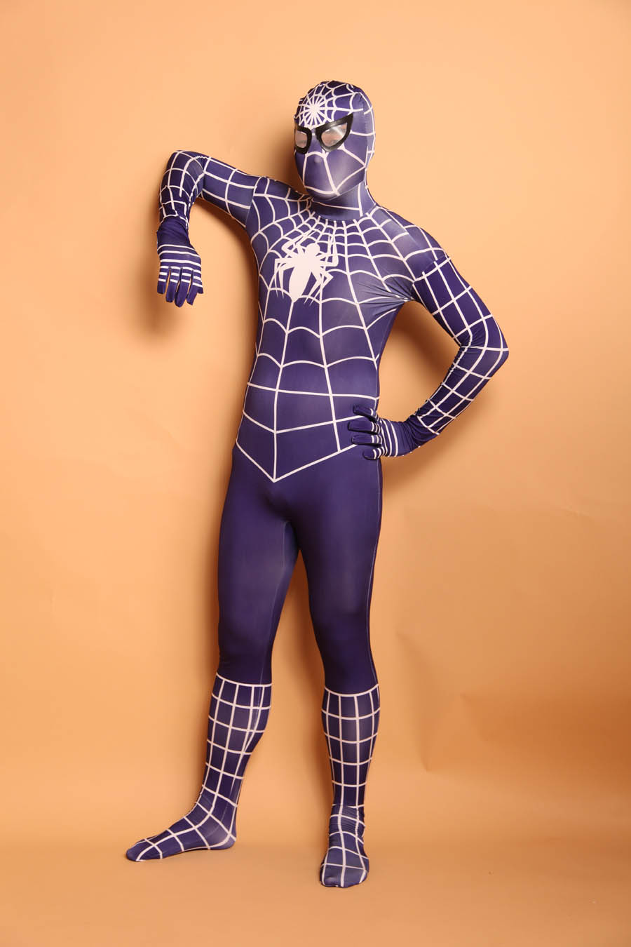 Dark Purple Spiderman Superhero Costume