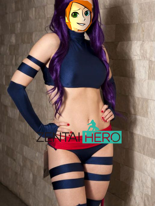 Women Navy Blue X- Men Psylocke Cosplay Costumes