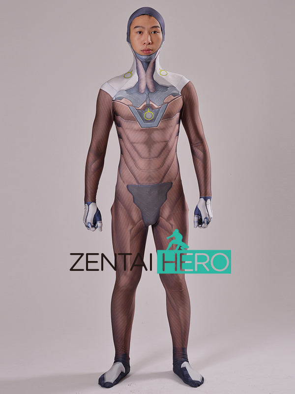 Overwatch Genji Costume 3D Print Genji Superhero Suit