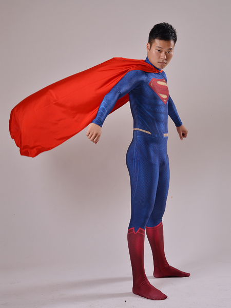 3D Printed Man Of Steel Superman Cosplay Costume With Cape