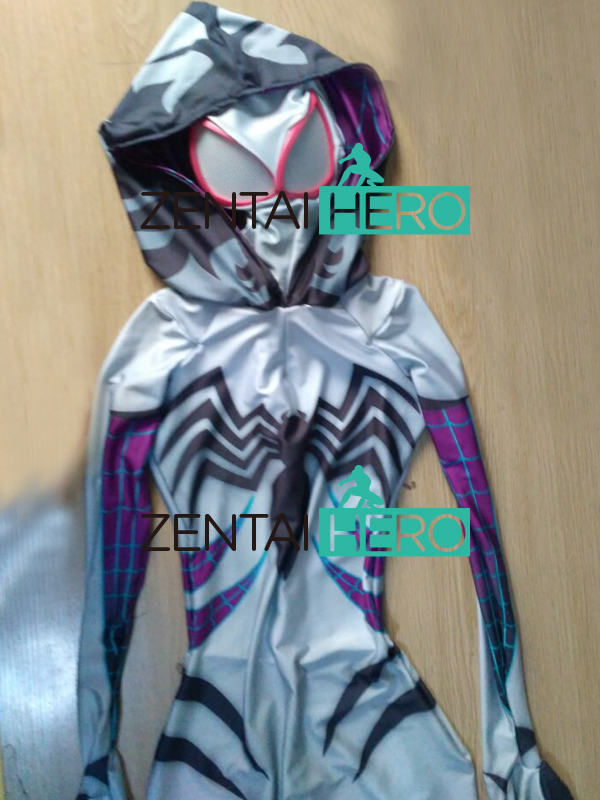 3D Shade Anti-Gwenom Spider-Man Costume Spandex Gwen Spiderman