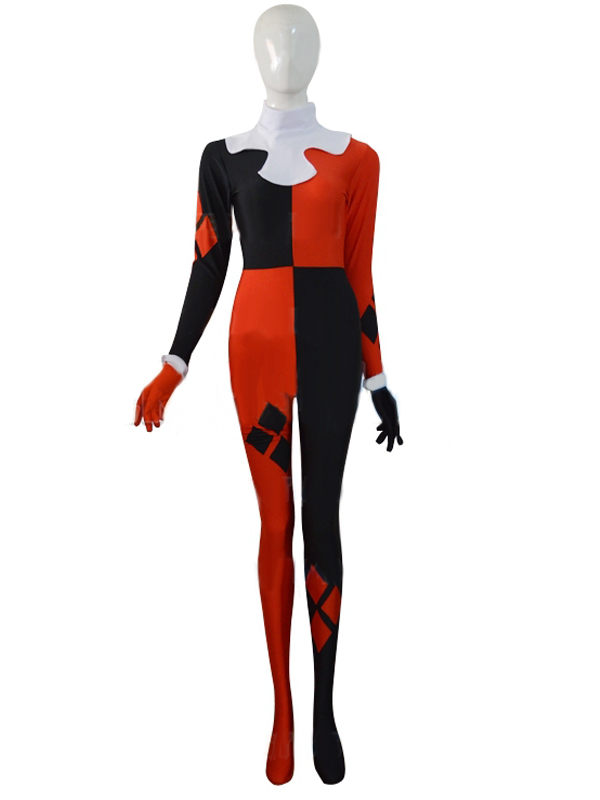 DC Comics Super Villain Harley Quinn Female Superhero Costume