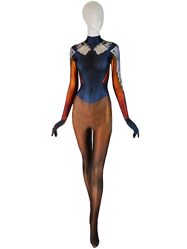 3D Print Spandex Mercy Costume Undersuit Girl Suit