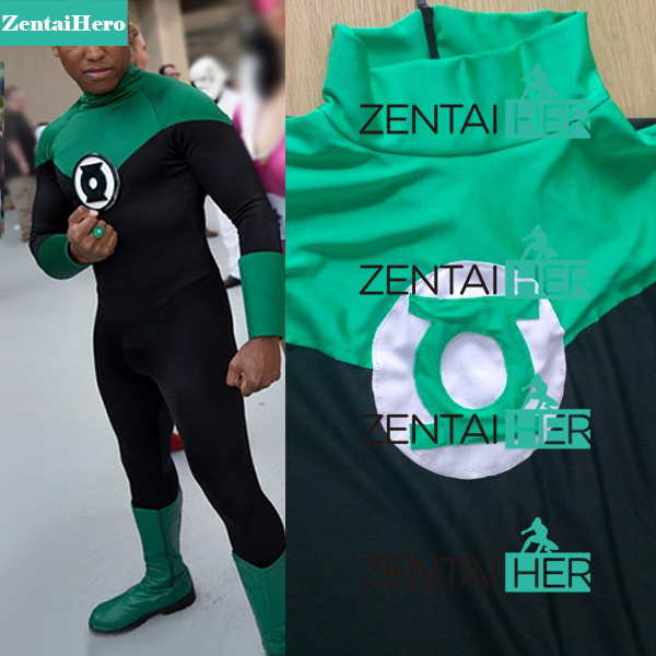 Green And Black DC Universe Green Lantern Superhero Costume