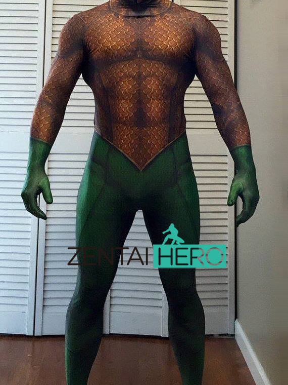3D Print Classic Aquaman Cosplay Costume DC Movies