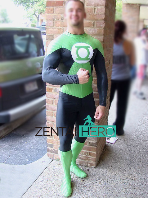 Green And Black DC Universe Green Lantern Superhero Costume