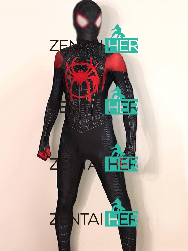 3D Printed Miles Morales Costume Custom Into the Spider-Verse
