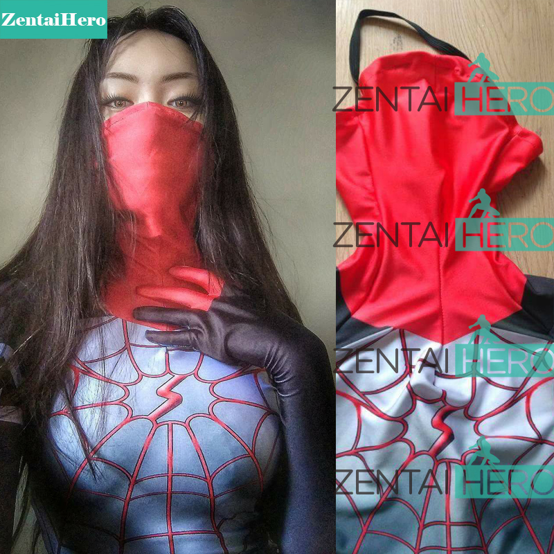 3D Printing Silk Cindy Moon Spider Women Cosplay Costume