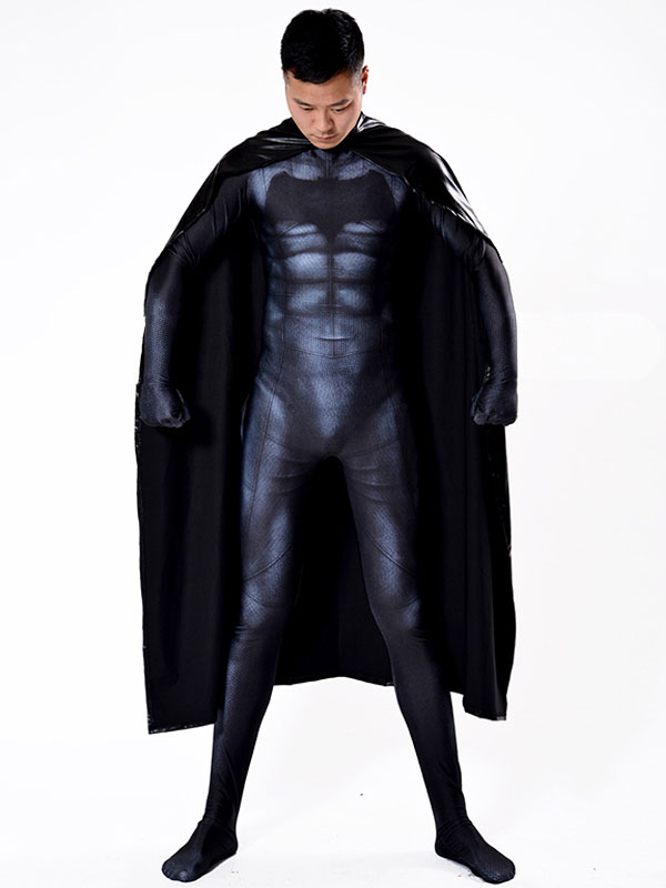 3D Printing Batman Cosplay Costume Superhero Bodysuit With Cape