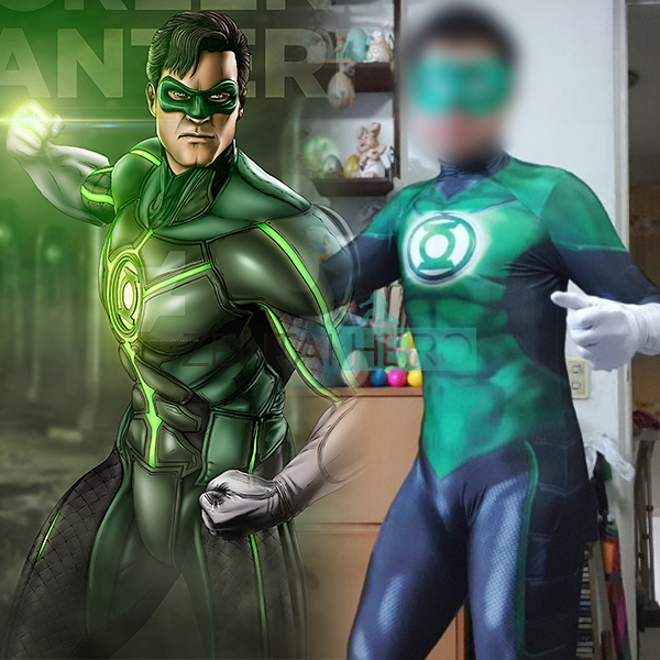 3D Printed Green Lantern Cosplay Costume Custom Made Halloween