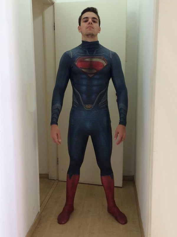 Superman Costume Man Of Steel Superman Cosplay Costume No Cape