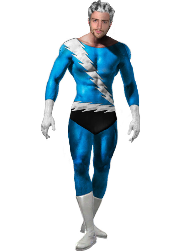 X-men Quicksilver Superhero Spandex Cosplay Costume