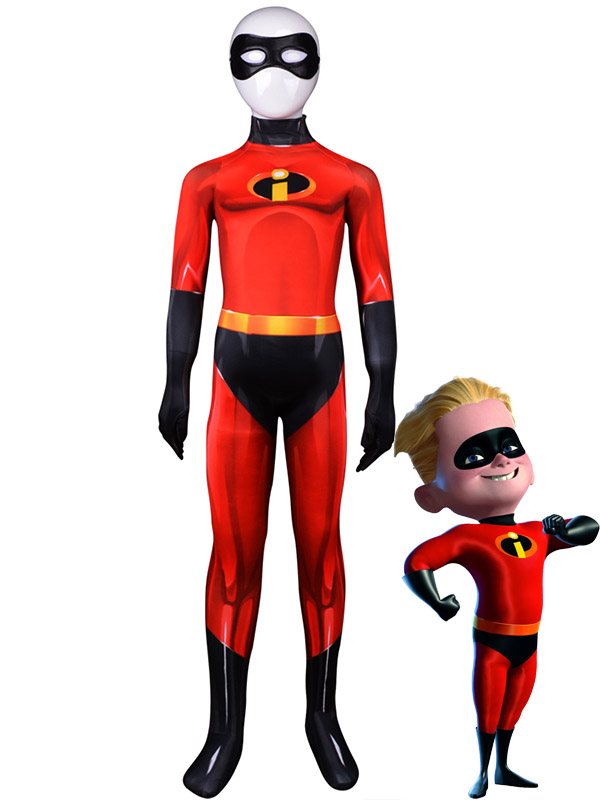 3D Printed Kids The Incredibles 2 Dashiell Parr Cosplay Costumes