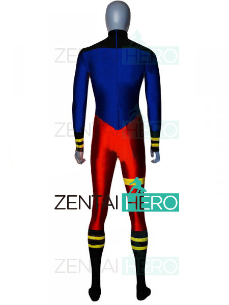 New Superboy Cosplay Costume Red and Blue Spandex Halloween