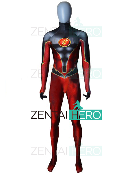 3D Printed Comic Flash Version Cosplay Costume