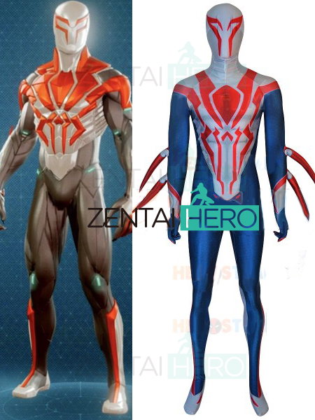 All New Spider-man 2099 White Suit PS4 Games Cosplay Costume