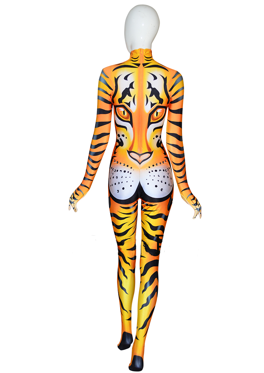 3D Printed Tiger Pattern Cosplay Costume for Halloween