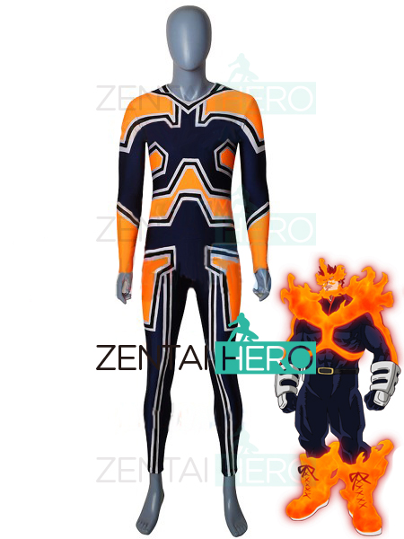 Orange and Navy Boku no Hero Academia Endeavour Cosplay Costume
