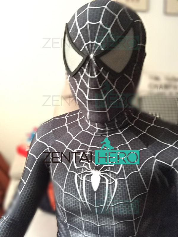 3D Printed Black Raimi Spider-Man Costume Raimi Spiderman Suit