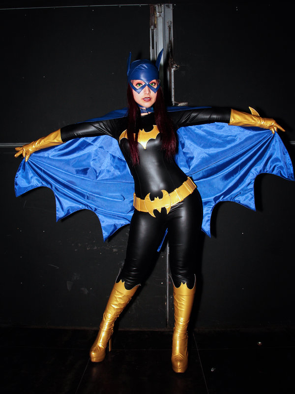 Batman Shiny Halloween Costume Black Batgirl