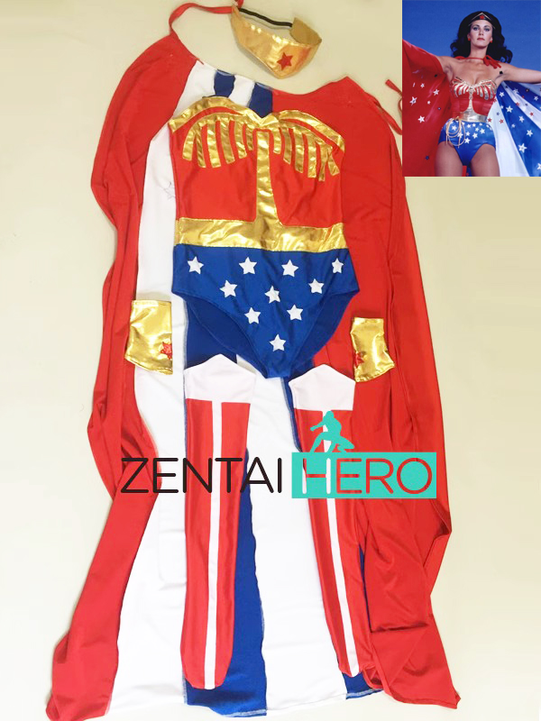 Classical Wonder Woman Cosplay Costume With Cape