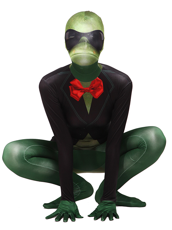 Frog Zentai Suit Halloween Funny Animal Lycra Spandex Full Bodsu