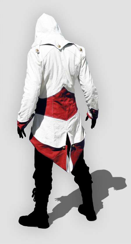 Assassin's Creed III Connor Red And White Jacket Cosplay Costum