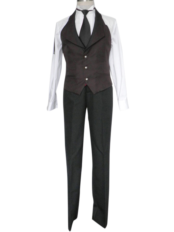 Black Butler Kuroshitsuji Sebastian·Michaelis Butler Uniform Cos